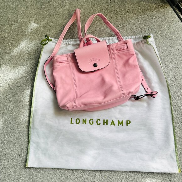 Longchamp Pliage leather backpack, Rose Pink main image 2